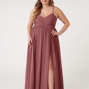 Azazie bridesmaid dress Alia amethyst size 16 short